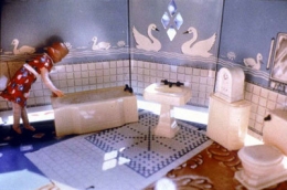 Laurie Simmons  First Bathroom/Woman Standing Left, 1978