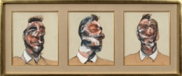 Francis Bacon, Three Studies for Portrait of George Dyer (on light ground)