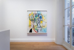 Installation view London Group Show George Condo Painting
