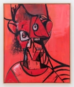 George Condo Red Toy Head , 2014