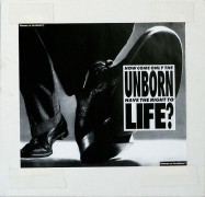 Barbara Kruger, Untitled (How come only the unborn have the right to life?), 1986