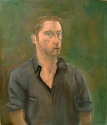 Albert Oehlen, Self portrait with Open Mouth, 2001