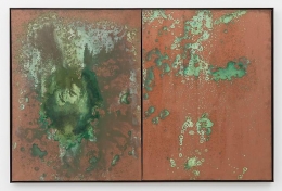 Andy Warhol Oxidation Painting (Diptych), 1978