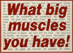 Barbara Kruger, Untitled (What big muscles you have!), 1983