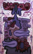 Carroll Dunham, Untitled (purple), 1993-94